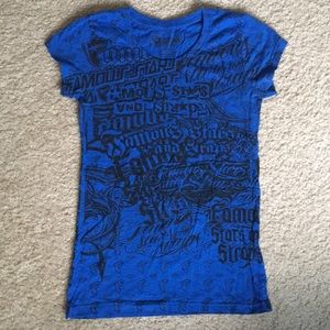 Famous stars and straps graphic t shirt